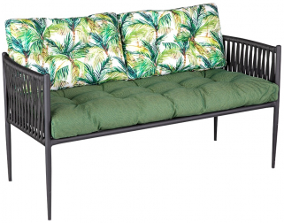 Диван металлический плетеный с подушками-thumbs-Фото4