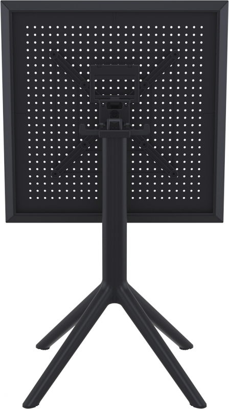 Стол пластиковый складной Sky Folding Table 60, черный, 600х600х740 мм