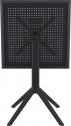 Стол пластиковый складной Siesta Contract Sky Folding Table 60 сталь, пластик черный Фото 9