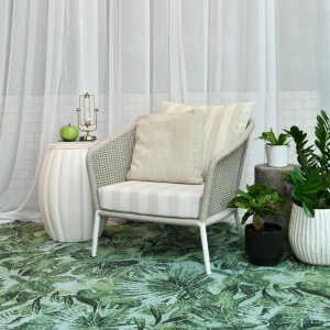 Кресло плетеное с подушками JANUS et Cie Knot алюминий, роуп, акрил окаменелость Фото 11