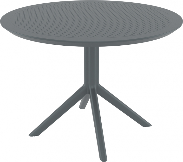 Стол пластиковый Sky Table Ø105, темно-серый, Ø1050х740 мм