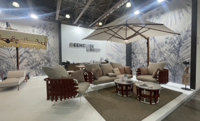 Комплект плетеной лаунж мебели Rever Nido сталь, роуп, полиэстер, мрамор белый, 14, 6/10, 1/5, 6/5, белый мрамор Каррара Фото 24