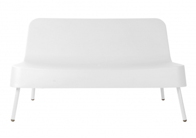 Диван пластиковый Resol Bob sofa алюминий, полиэтилен белый Фото 1