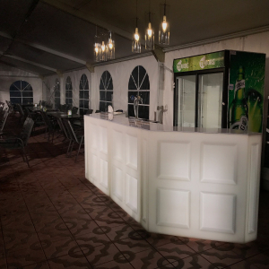 Стойка пластиковая барная светящаяся LED Bar полиэтилен белый Фото 7