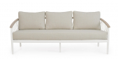 Диван трехместный с подушками Garden Relax Fenix алюминий, роуп, олефин белый Фото 7