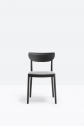 Стул деревянный с мягким сиденьем PEDRALI Tivoli ясень, фанера, ткань черный ясень, серый Фото 4