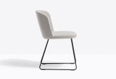 Стул на полозьях с обивкой PEDRALI Nym сталь, ткань Фото 5