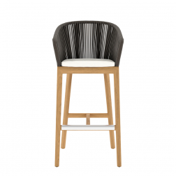 Кресло барное плетеное с подушкой-thumbs-Фото4