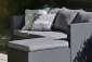 Диван пластиковый плетеный с подушкой Keter Salta 3 Seater Sofa пластик с имитацией плетения графит Фото 4
