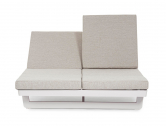 Лаунж-лежак двухместный Garden Relax Infinity алюминий, олефин белый, бежевый Фото 7