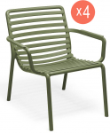 Комплект пластиковых кресел Doga Relax Set 4