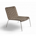 Кресло лаунж с подушкой CORO Jubeae сталь, роуп,  ткань Фото 3