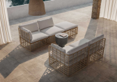 Комплект мягкой мебели SNOC Elisa алюминий, искусственный ротанг, ткань Фото 6