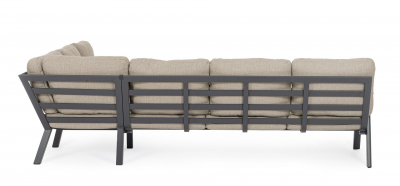 Комплект лаунж мебели Garden Relax Flaminio алюминий, олефин антрацит Фото 7