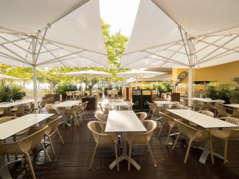 Зонт профессиональный телескопический 6х6 м Capri Starwhite