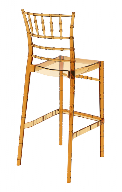 Стул прозрачный барный Chiavari Bar 75