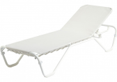 Шезлонг-лежак металлический Balliu Marina алюминий, текстилен Фото 10