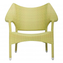 Кресло лаунж плетеное JANUS et Cie Amari алюминий, искусственный ротанг бамбуковый зеленый Фото 4
