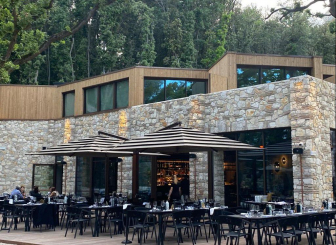 Зонт профессиональный двухкупольный 2.5х5 м Gemelli Split