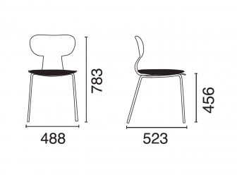 Стул пластиковый с обивкой-thumbs-Фото3