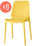 Комплект пластиковых стульев Ginevra Set 6