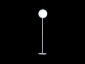 Торшер пластиковый SLIDE Globo Steel Lighting сталь, полиэтилен белый Фото 5