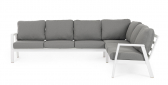 Комплект лаунж мебели Garden Relax Flaminio алюминий, олефин белый Фото 2