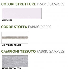 Кресло плетеное с подушкой Grattoni Atol алюминий, роуп, олефин белый, светло-серый Фото 3