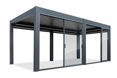 Пергола биоклиматическая моторизованная 3х6 м Tagliamento Pergola 120 Series алюминий Фото 4