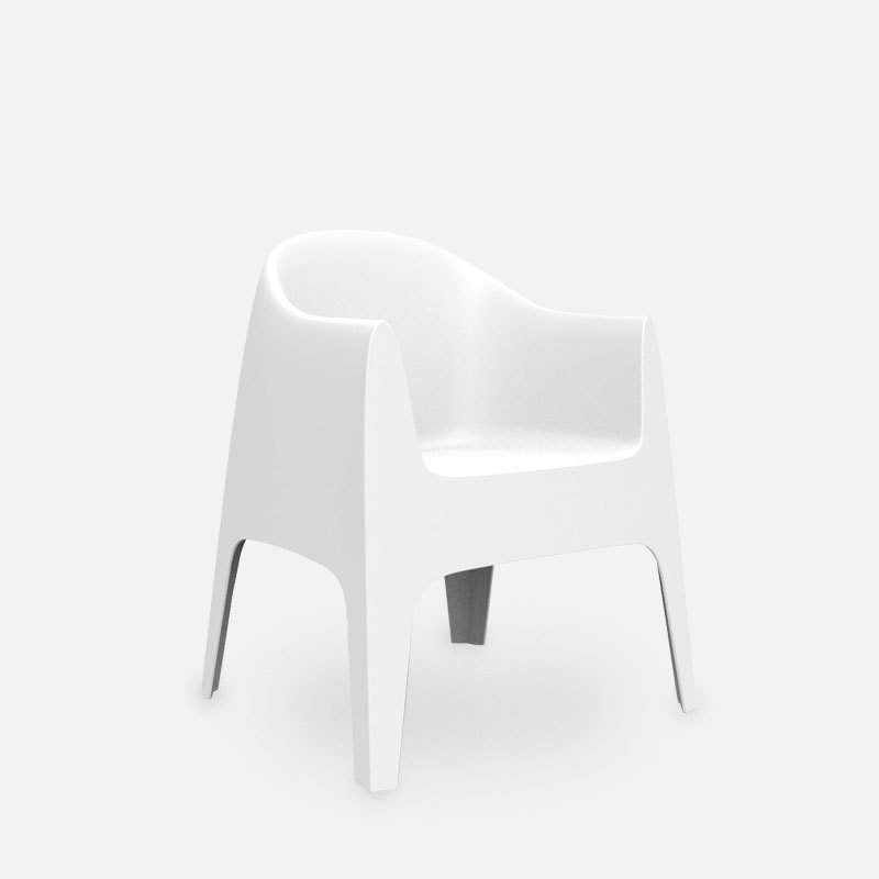 Кресло пластиковое Solid Basic, белый