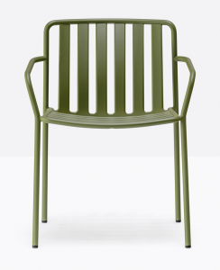 Кресло металлическое PEDRALI Coney сталь зеленый Фото 5