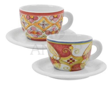 Кофейные пары для капучино Ancap Edex фарфор деколь Capriccio Italiano Фото 4