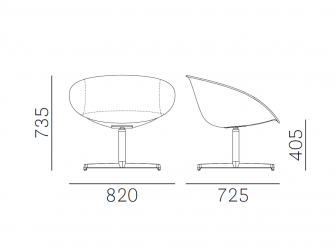 Кресло вращающееся с обивкой-thumbs-Фото3