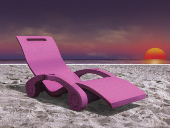 Шезлонг-лежак пластиковый плавающий Serendipity Chaise Floating S130