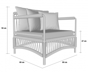 Кресло плетеное с подушкой-thumbs-Фото3