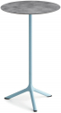 Стол ламинированный барный складной Scab Design Tripe Folding сталь, компакт-ламинат HPL голубой, цементный Фото 5