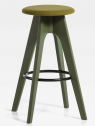 Табурет деревянный  барный  с обивкой SIPA Tommy ясень, металл, ткань Фото 21