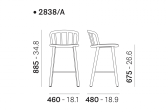 Стул полубарный с обивкой-thumbs-Фото3