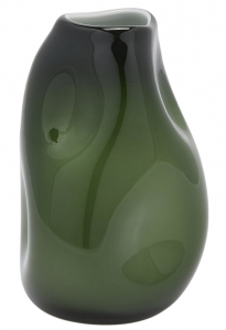 Ваза Вмятины EDG Vase стекло темно-зеленый Фото 1
