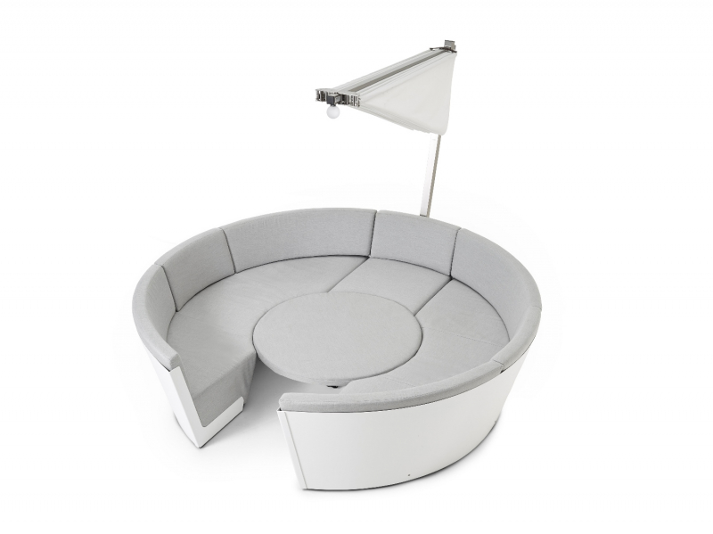 Зонт дизайнерский с подсветкой Ø3.3 м Kosmos Round + LED Light