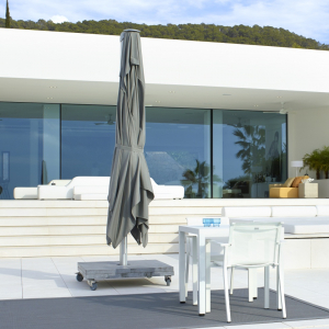 Зонт профессиональный Skyline Design Kingston алюминий/sunbrella серо-коричневый Фото 3