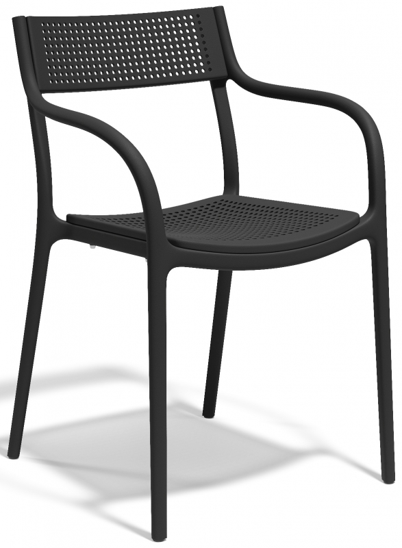 Кресло пластиковое Madison Dots, черный