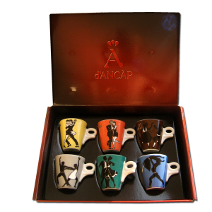 Кофейные пары для эспрессо Ancap Giotto фарфор деколь Ritmo Espresso Фото 6