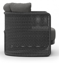 Кресло плетеное с подушкой Miura Nightfall