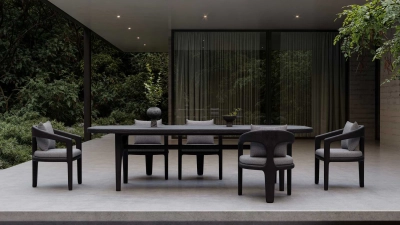 Стол обеденный деревянный SNOC Whale Noche тик ночь Фото 8