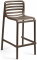 Стул пластиковый полубарный Nardi Doga Stool Mini стеклопластик табак Фото 2