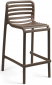 Стул пластиковый полубарный Nardi Doga Stool Mini стеклопластик табак Фото 1