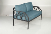 Диван металлический с подушками Caris Aston металл, ткань Фото 11