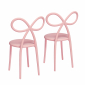 Комплект пластиковых стульев Qeeboo Ribbon Set 2 полипропилен розовый Фото 6