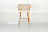 Кресло барное с обивкой Caris Hurk граб, металл, ткань Фото 13